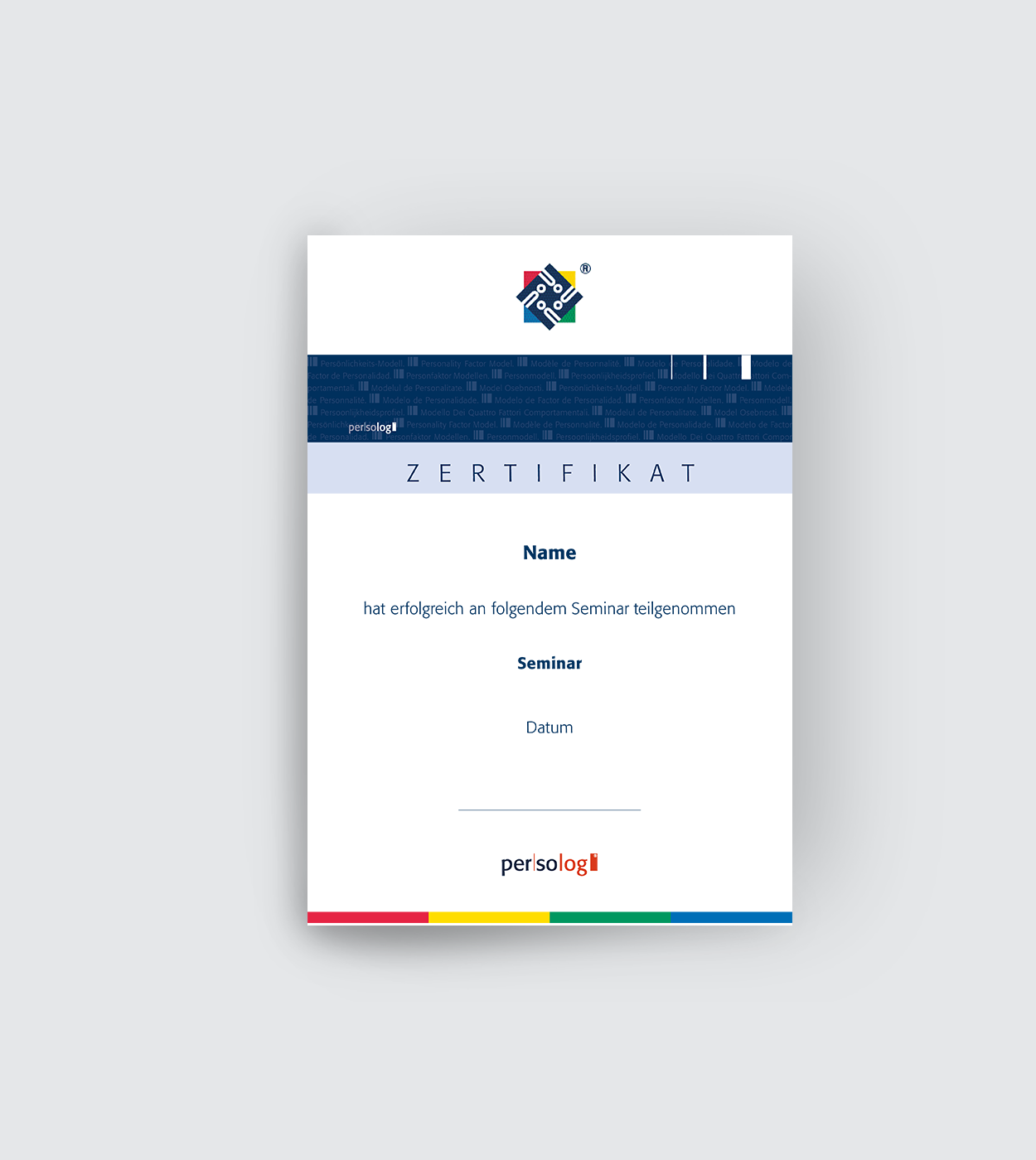 persolog Certificate Plain persolog Certificate Plain